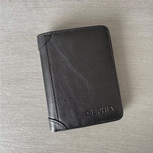 NWOT Ciephia Black Leather Mens Wallet